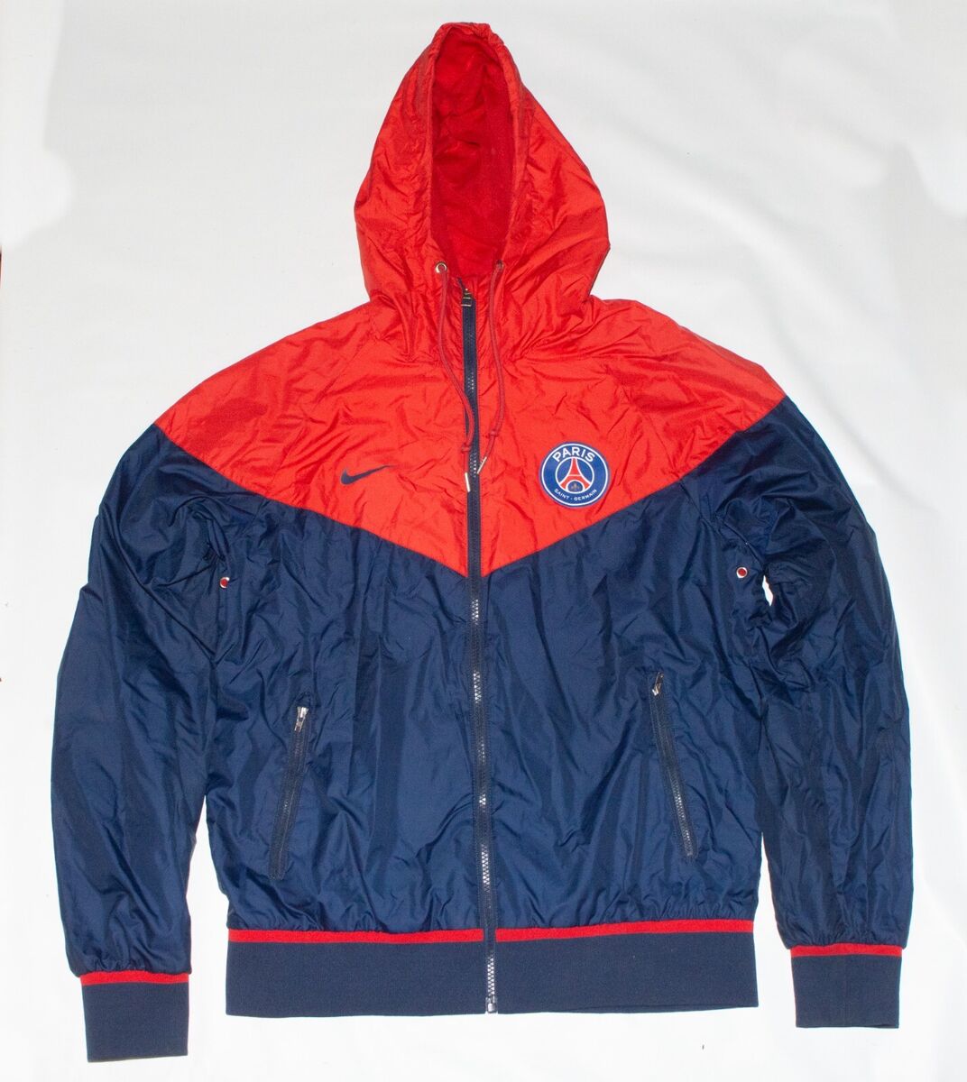 PSG Nike Jacket Paris Saint Germain Windbreaker Red, Blue PSG Nike Jacket Paris Saint Germain Windbreaker Red, Blue