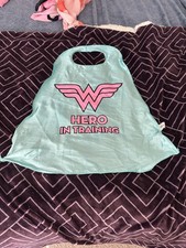 Wonder Woman Cape One Size Over 3 Yrs - Six Flags Halloween Cosplay