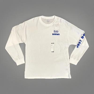 UCLA Bruins Nike Heritage Max 90 Long Sleeve Shirt Loose Fit Just Do It - Large