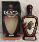 Vintage Jim Beam Label Kentucky Bourbon Empty Decanter Horned Owl Lockhart — photo 1