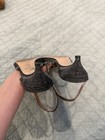 L'Autre Chose denim slingback kitten heels with a frayed edge detail Size  39 — photo 5