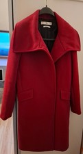 Damenmantel Mango rot Größe M wie neu 12 % Wolle 88 % Polyester 