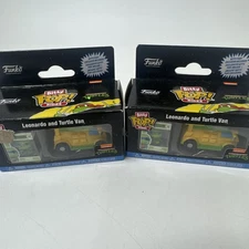 FUNKO Bitty POP! Ride: Teenage Mutant Ninja Turtles - Leonardo with Van Lot Of2