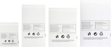 250 Pieces Clear Poly Bags With Suffocation Warning 250 Polybags 9x15in New
