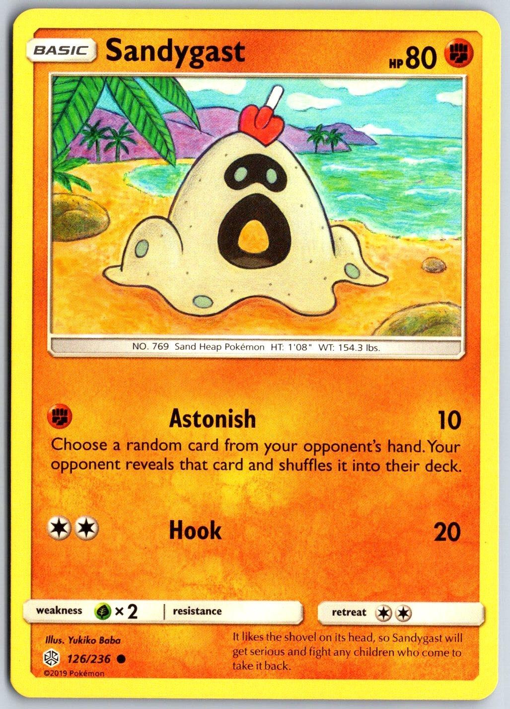 Sandygast 126/236 Common Cosmic Eclipse Pokemon Lightly Played
