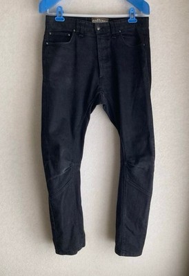 USED JOHN GALLIANO BIKER DENIM, 3D CUT, MADE IN ITALY GOOD