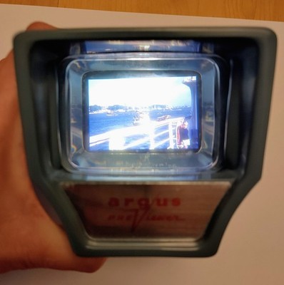Vintage Argus PreViewer Handheld zum Betrachten von Dias mit Originalbox