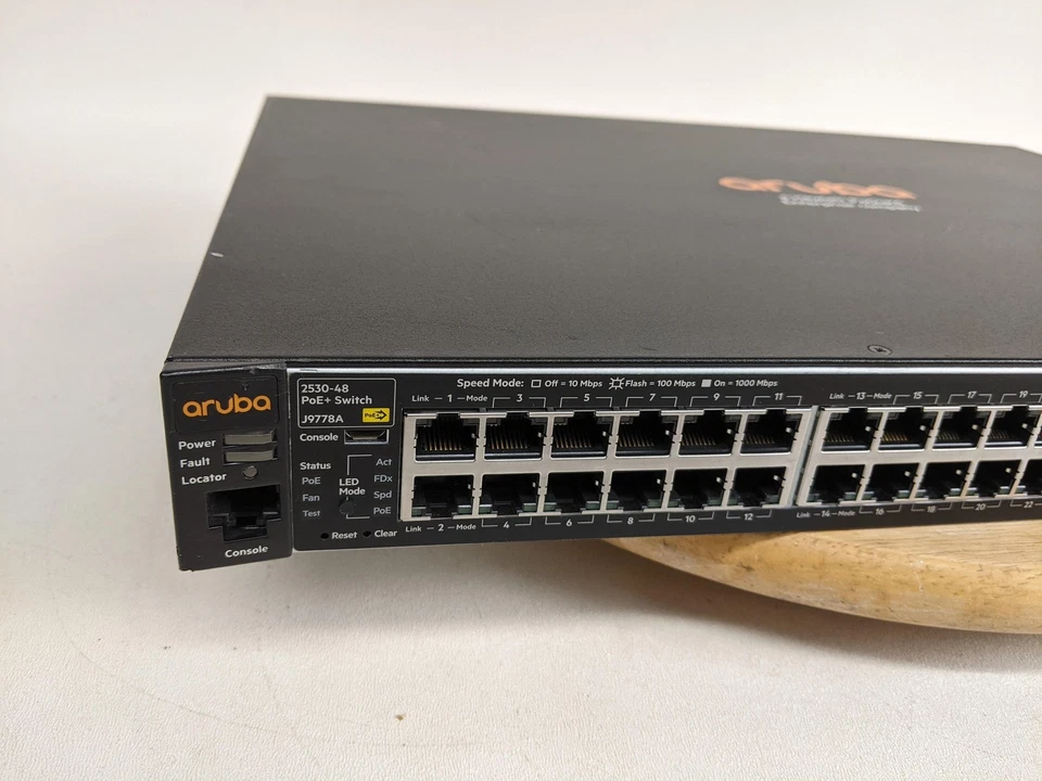 Aruba 2530-48G PoE+ Switch J9778A 48-Port Gigabit HPE Managed 4x SFP L2 Console - Image 2 of 4
