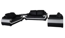 Leather Couch in Premium Faux Leather with Choice of Colour and Modern Design