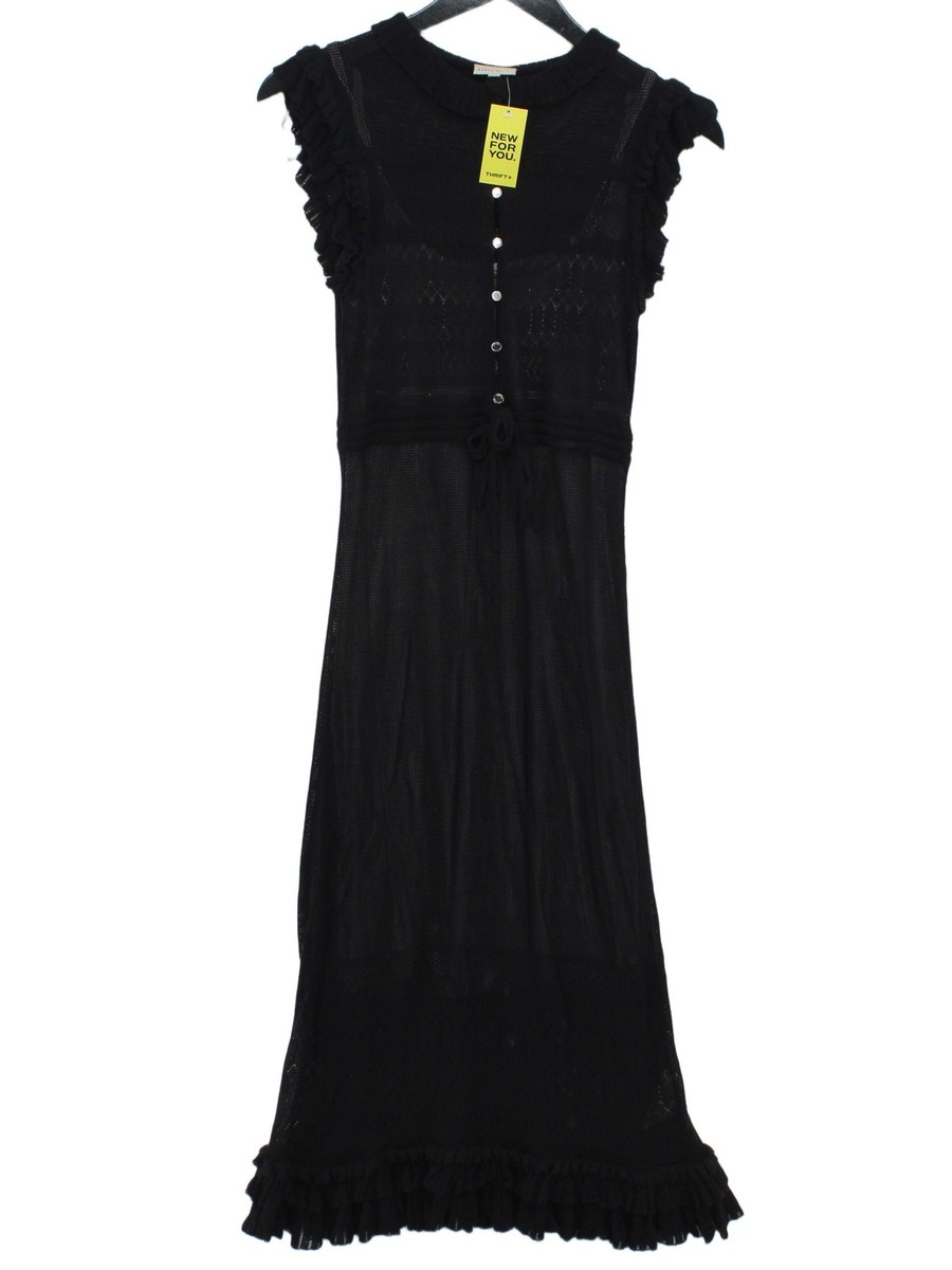 Karen Millen A-Line Maxi Dress S in Black | eBay