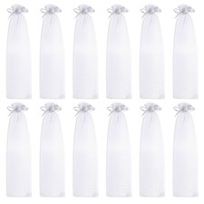 50 Pcs mini bags portable fans fan favor bag Drawstring Organza Bags