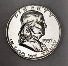 1957-P Franklin Half Dollar Proof — photo from another recent sale