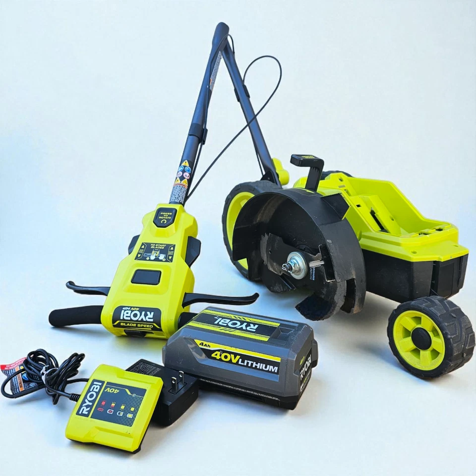 Ryobi RY40760VNM 40V sin escobillas 9 pulgadas Bordeador inalámbrico con batería de 4Ah y cargador Foto 4 de 4