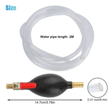 Oil Water Fuel Transfer Hand Pump Gas Transfer Siphon Gasoline Siphone Hose Pump