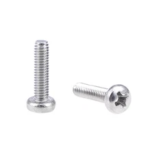 M2.5x10mm Machine Screws Pan Phillips Cross Head Screw Fasteners Bolts 30Pcs