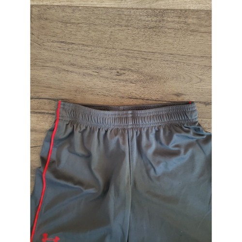 Boys Athletic Shorts Under Armour Grey Red Sporty Walking Kids Youth Size 7 - Picture 5 of 7