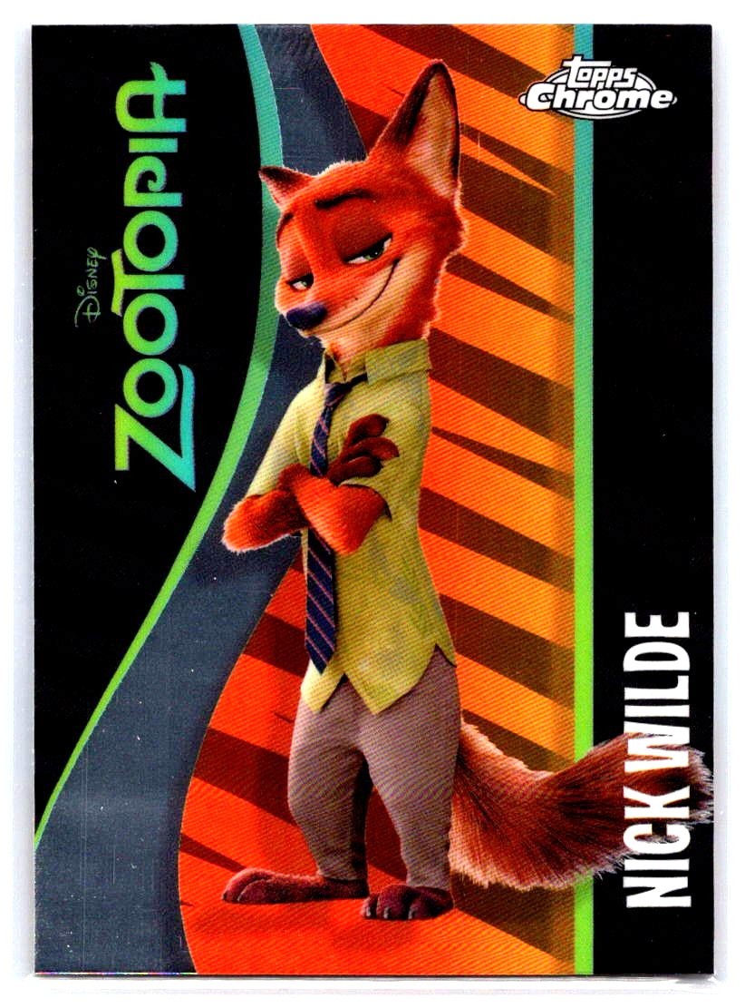 Nick Wilde 2025 Topps Chrome Disney #167 Base Price Guide - Sports