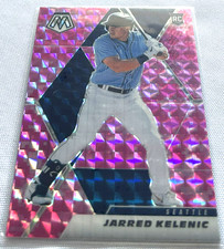 2021 Panini Mosaic Baseball Jarred Kelenic Seattle Mariners Camo Pink Prizm RC