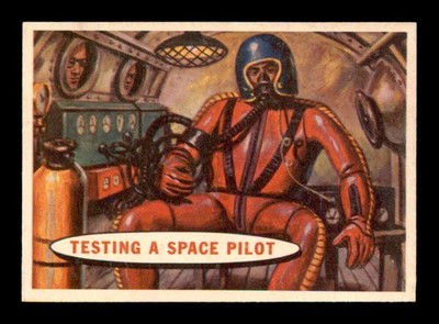 1958 Topps Target Moon #11 Testing A Space Pilot   NM X3688930