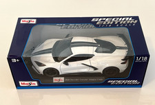 Maisto 2020 Chevrolet Corvette Stingray Coupe WHITE Special Edition 1:18 Scale