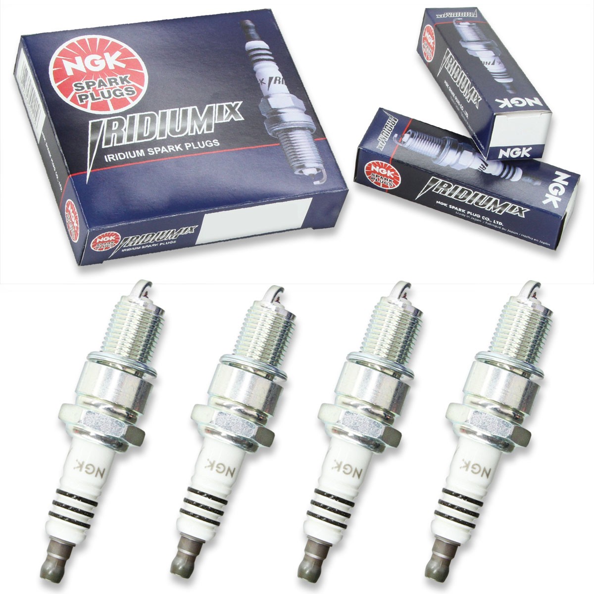4 pc NGK Iridium IX Spark Plugs for 1982-1985 Chrysler Town  Country 2.6L tk