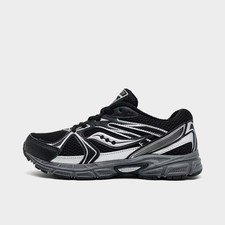 Big Kids' Saucony Ride Millenium Casual Shoes Black/Metallic Silver SYF25BB2 001