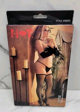shirley of hollywood stockings Fishnet Thigh High Black Style X90055 175-275lbs