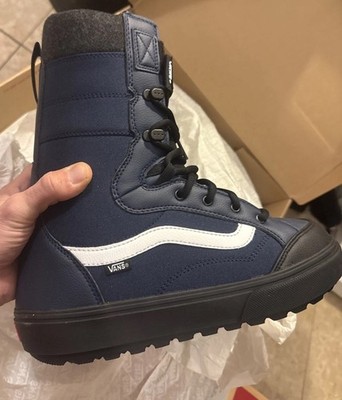 Vans Hi-Standard LL DX Pro Snowboard Boots 10 Navy Blue And Black Linerless Pro