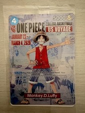 Bandai One Piece Card Game Monkey.D.Luffy US Voyage Promo Character Card P-055