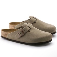 NEW Birkenstock Boston Suede Leather Soft Footbed Unisex Shoes Select Sizes