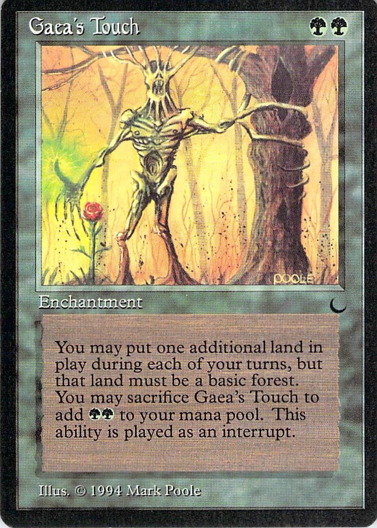 MTG - Gaea's Touch - The Dark (unplayed, near mint)