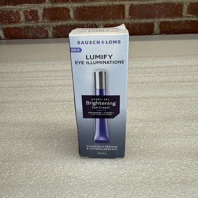 (7) BAUSCH & LOMB LUMIFY ILLUMINATIONS HYDRA GEL EYE BRIGHTENING CREAM  .5 FL OZ