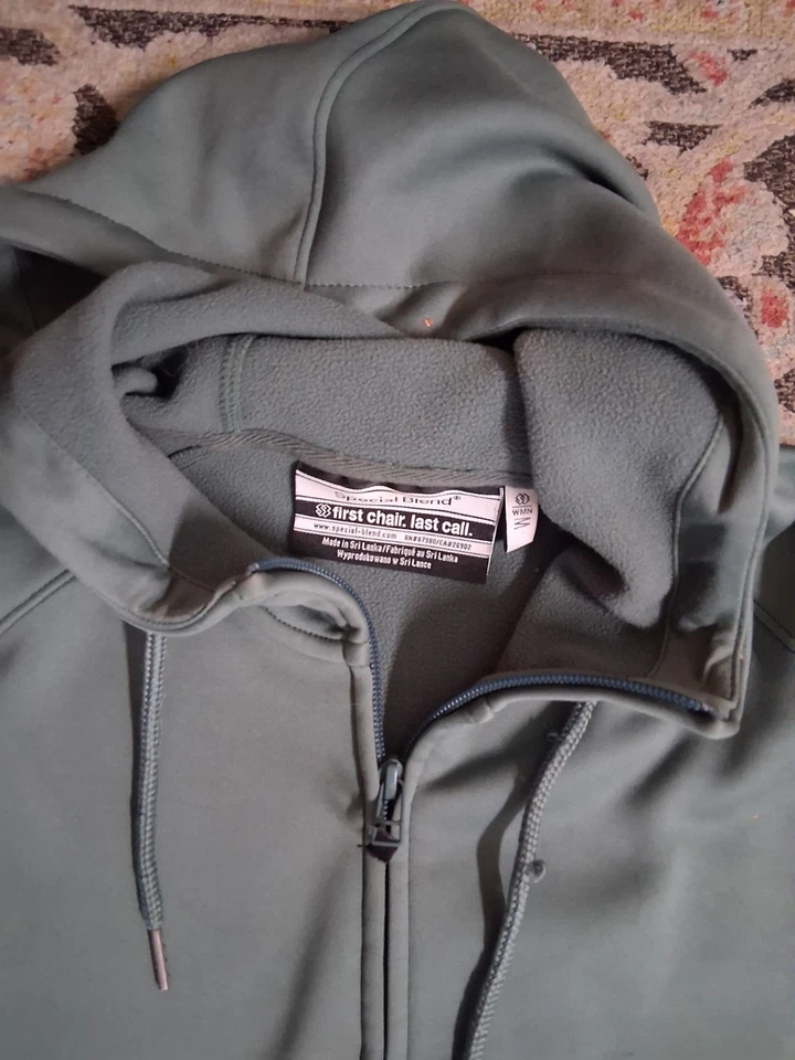 Sudadera con Capucha Special Blend Manga Larga Mujer Cremallera Talla MEDIANA Verde Foto 3 de 4