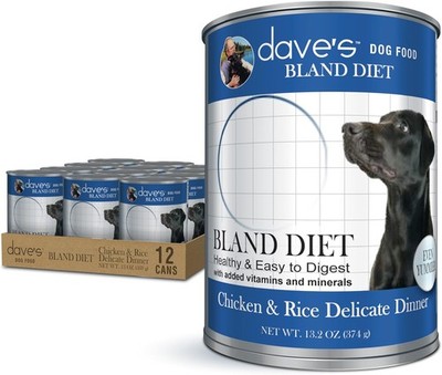 Pet Food Bland Diet Dog Food Sensitive Stomach Easy to Digest 13.2 oz 12 Case 