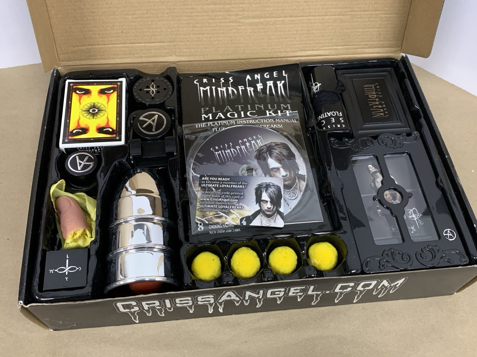 Chris Angel Mind Freak Platinum Magic Kit 250 Plus Tricks Complete With Extras