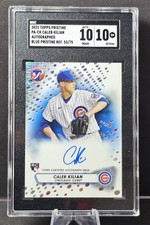 2023 Topps Pristine Caleb Kilian #PA-CK RC Auto Blue Prstine Ref /75 SGC 10 10