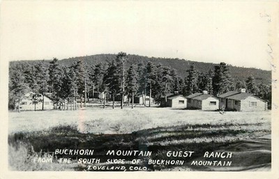 1930s Loveland Colorado Buckhorn Mountain Guest Ranch RPPC Postcard 26-753