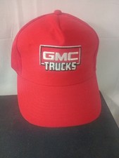 GMC Trucks Mesh SnapBack Trucker Hat Red Vint...
