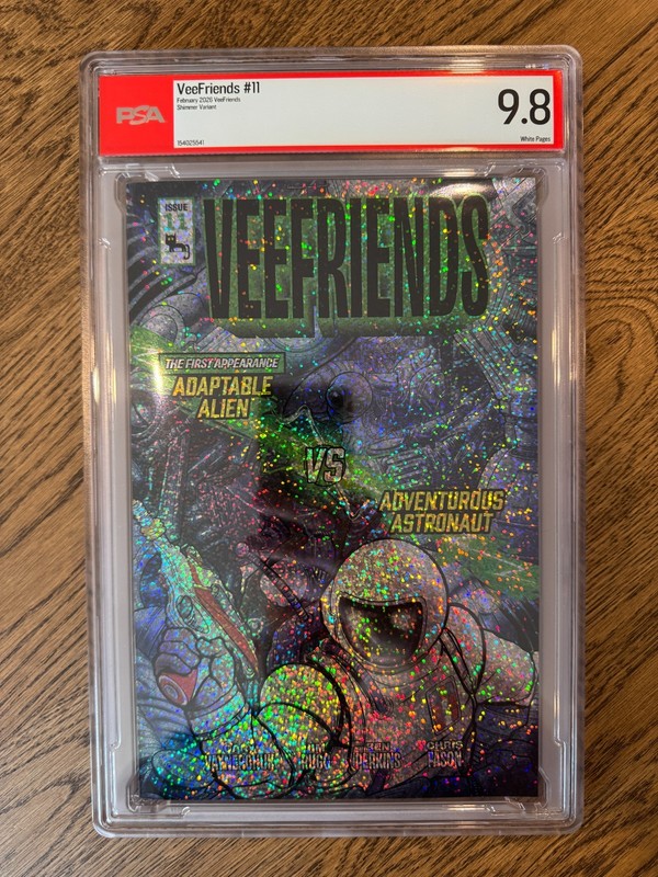 2026 VeeFriends #11 Astronaut & Alien Comic Shimmer SP Variant /299 PSA 9.8