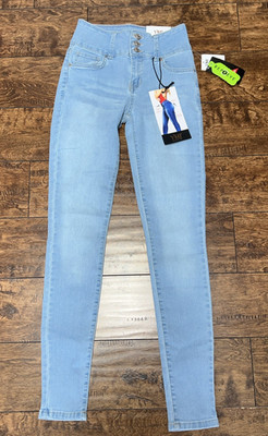 YMI High Rise Skinny Jeans Light Blue Size 1/25 NWT