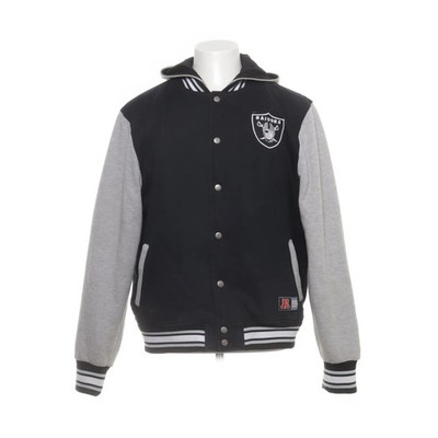 NFL Team Apparel, Collegejacke, Herren, Größe: L, Schwarz/Grau, Print #XQr