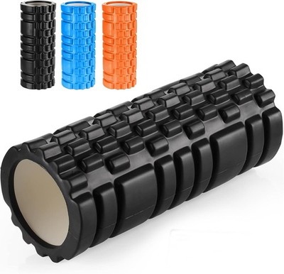 Zuvo Black Foam Roller für Muskelentlastung, Rumpfkraft & Fitness Erholung