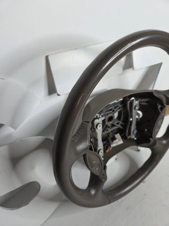 1997-1998 LINCOLN MARK VIII 8 STEERING WHEEL w/CRUISE Gray Leather OEM Original - Image 2 of 4