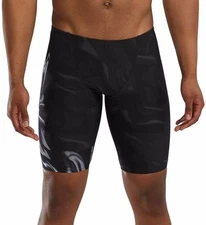 TYR Durafast Elite Men's Jammer Vaporwave Smoke Swimsuit Size S 30 Black Grey