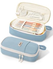 SUNEE Cute Pencil Case, Aesthetic Pen Pouch, Colored Large Pencil Bag with Zi...