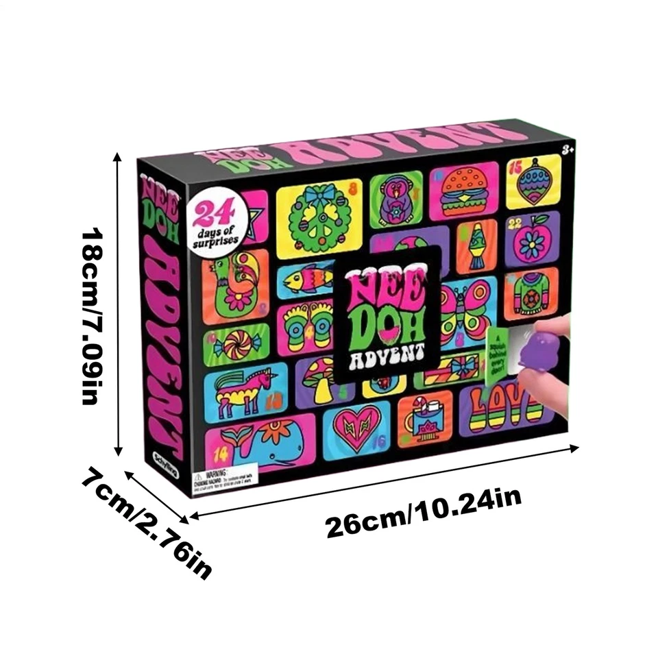 Рождественский календарь на 24 дня Nee Doh Advent NeeDoh - Изображение 2 из 4