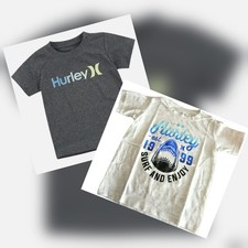 Hurley Boys 2 Piece T Shirt Set Boys Size 4 Shark Logo