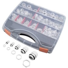 Quadrios 2102CA115  Assortimento di pressacavi PA66 Bianco 224 pz.