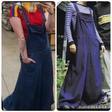 Vintage 90s Auraze For Beau Baker Overalls Wide Leg 48  Raver Y2K Jnco Vtg NOS