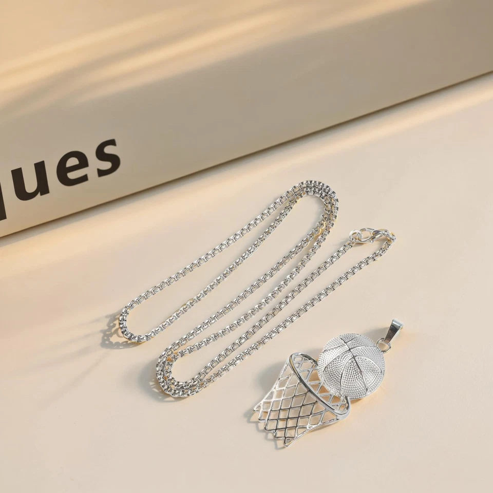 Collana Personalizzata Ciondolo Basket Trendy per Appassionati Hip Hop - Immagine 2 di 4